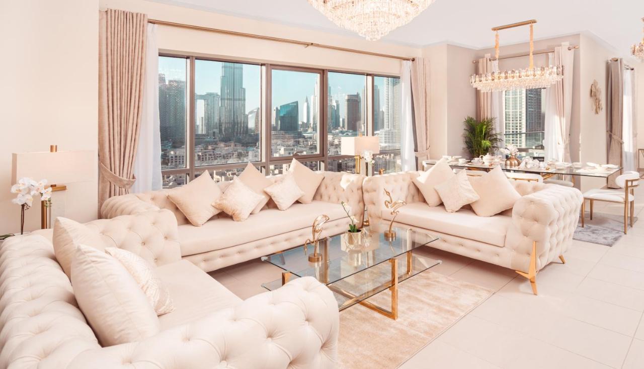 Elite Royal Apartment - Panoramic Full Burj Khalifa, Fountain & Skyline View - Baron 두바이 외부 사진