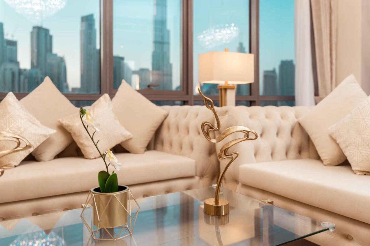 Elite Royal Apartment - Panoramic Full Burj Khalifa, Fountain & Skyline View - Baron 두바이 외부 사진