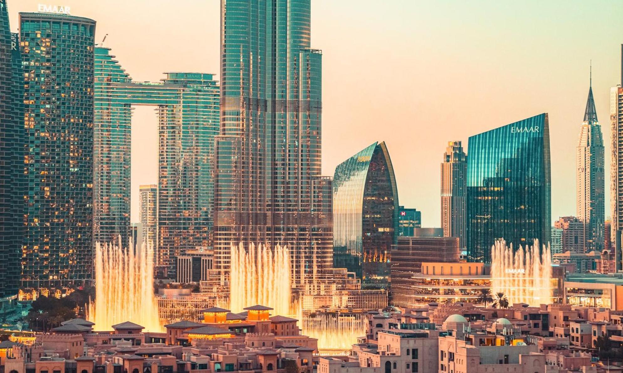 Elite Royal Apartment - Panoramic Full Burj Khalifa, Fountain & Skyline View - Baron 두바이 외부 사진