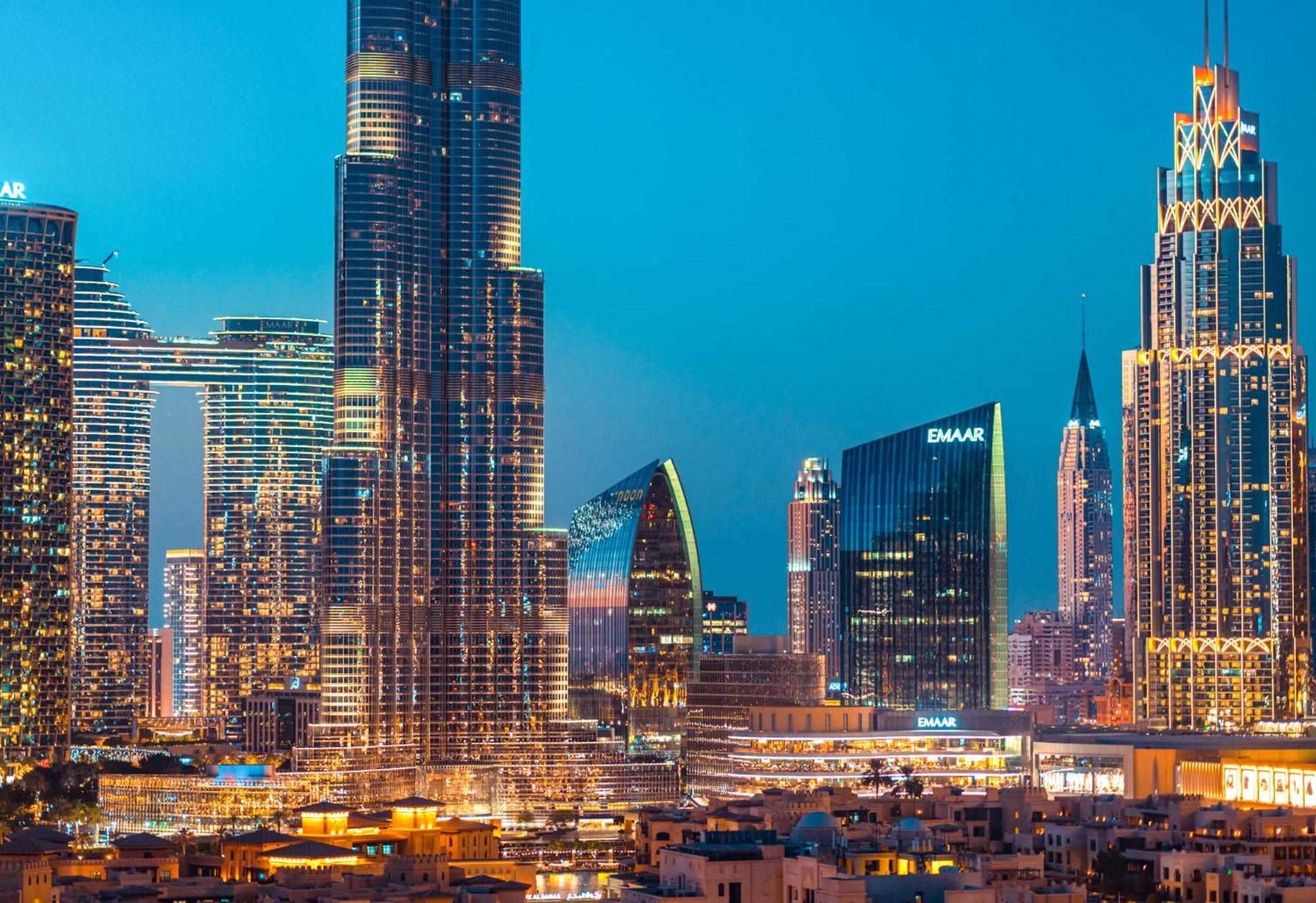 Elite Royal Apartment - Panoramic Full Burj Khalifa, Fountain & Skyline View - Baron 두바이 외부 사진
